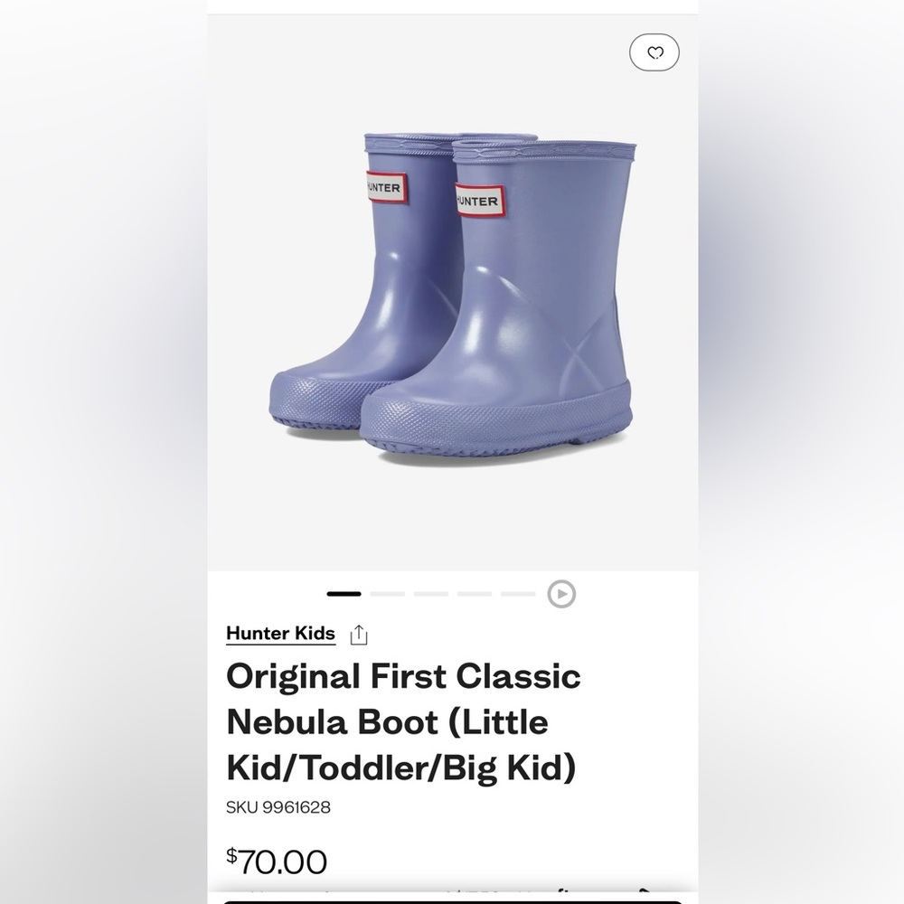 Hunter Kids

Original First Classic Nebula Boot (Little Kid/Toddler/Big Kid)